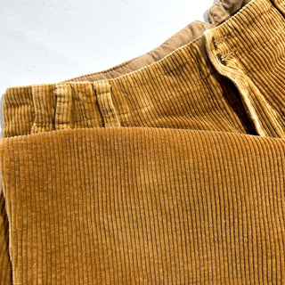 90's "made in SINGAPORE" Liz claiborne ライトブラウン 2タック コーデュロイ パンツ