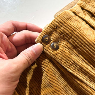 90's "made in SINGAPORE" Liz claiborne ライトブラウン 2タック コーデュロイ パンツ