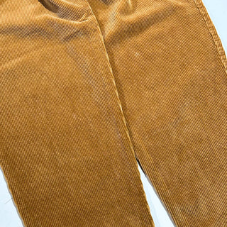 90's "made in SINGAPORE" Liz claiborne ライトブラウン 2タック コーデュロイ パンツ