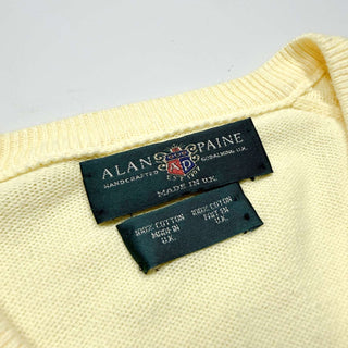 90's "made in U.K." ALAN PAINE フリーダムスリーブ Vネック ニットセーター