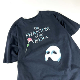90's "made in USA" 100ROOTS "The Phantom of the Opera ミュージカル プリント Tシャツ