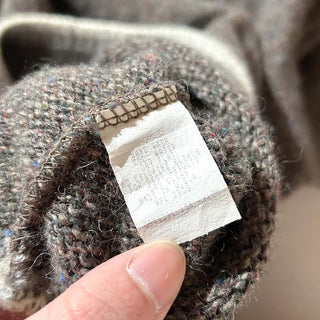 90's "made in USA" ALPS ブラウン カラーネップ メランジ ウール ニット セーター