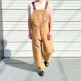 90's "made in USA" CARHARTT ダック ダブルニー オーバーオール