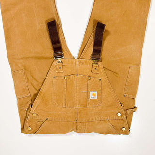 90's "made in USA" CARHARTT ダック ダブルニー オーバーオール