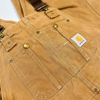 90's "made in USA" CARHARTT ダック ダブルニー オーバーオール