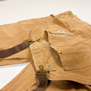 90's "made in USA" CARHARTT ダック ダブルニー オーバーオール