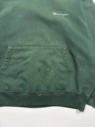 90's "made in USA" CHAMPION 前V ワンポイント ボロ スウェット パーカ