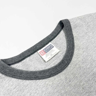 90's "made in USA" CHAPS Ralph Lauren ラバーロゴ リンガーTシャツ
