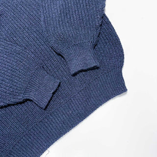 90's "made in USA" CLAYBROOKE コットン ヘンリーネック ニット セーター