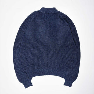 90's "made in USA" CLAYBROOKE コットン ヘンリーネック ニット セーター