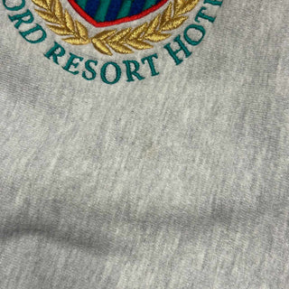 90's "MADE IN USA" Champion リバースウィーブ リブライン 刺繍 スウェット シャツ