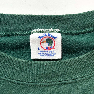 90's "made in USA" DUCK HEAD "DUCK TAIL" 両面プリント スウェット シャツ