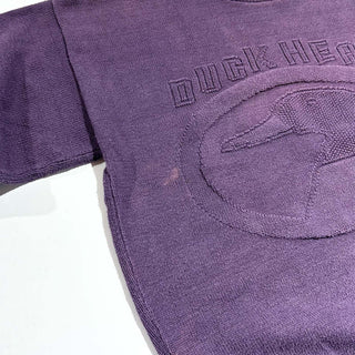 90's "made in USA" DUCK HEAD ブランドネーム コットン ニット セーター