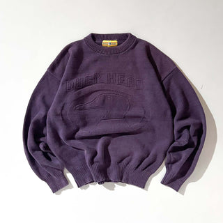 90's "made in USA" DUCK HEAD ブランドネーム コットン ニット セーター