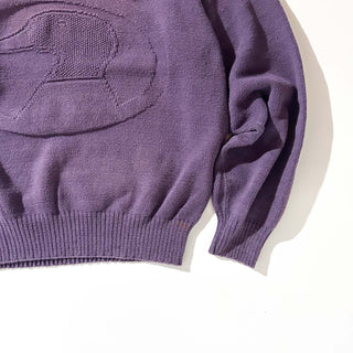 90's "made in USA" DUCK HEAD ブランドネーム コットン ニット セーター