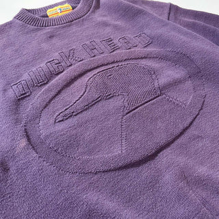 90's "made in USA" DUCK HEAD ブランドネーム コットン ニット セーター