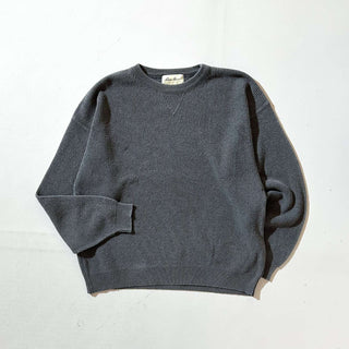 90's "made in USA" Eddie Bauer 前V コットン ニット セーター