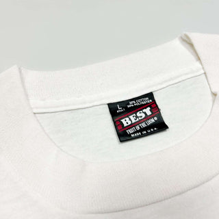 90's "made in USA" Fruit of the Loom "brewster cheese" ワンポイント刺繍 Tシャツ