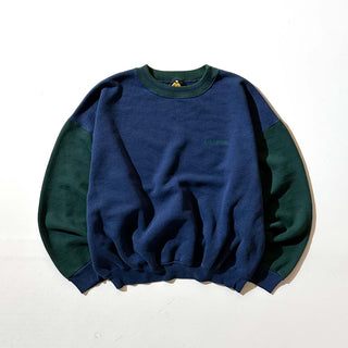 90's "made in USA" H.L.MILLER 短丈 2トーン ワンポイント スウェット シャツ