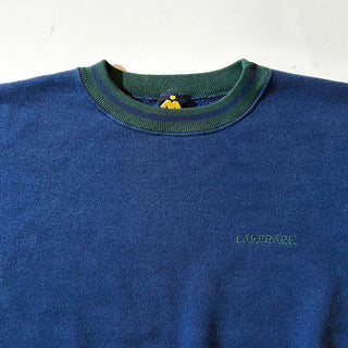 90's "made in USA" H.L.MILLER 短丈 2トーン ワンポイント スウェット シャツ