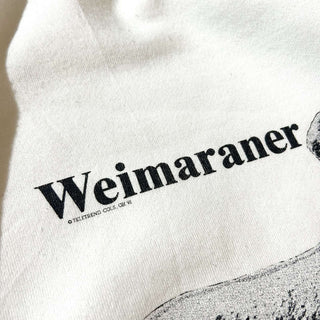 90's "made in USA" HANES "Weimaraner" ラグラン アニマル プリント スウェット シャツ
