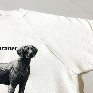 90's "made in USA" HANES "Weimaraner" ラグラン アニマル プリント スウェット シャツ