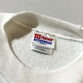 90's "made in USA" HANES "Weimaraner" ラグラン アニマル プリント スウェット シャツ