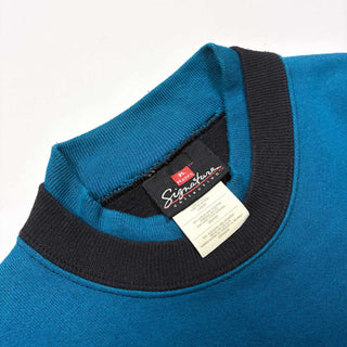 90's "made in USA" HANES フェイクレイヤード 2トーンカラー スウェット シャツ
