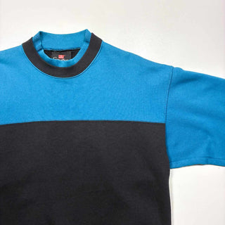 90's "made in USA" HANES フェイクレイヤード 2トーンカラー スウェット シャツ