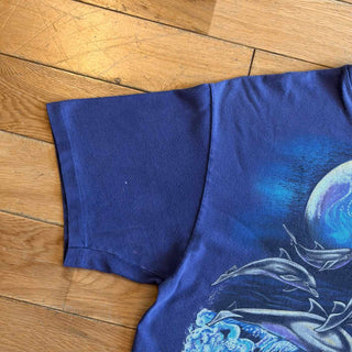 90's "made in USA" Hanes イルカ プリント Tシャツ