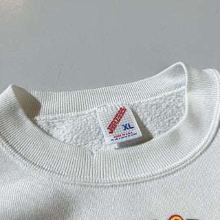 90's "made in USA" JERZEES "50's classics car" プリント スウェットシャツ