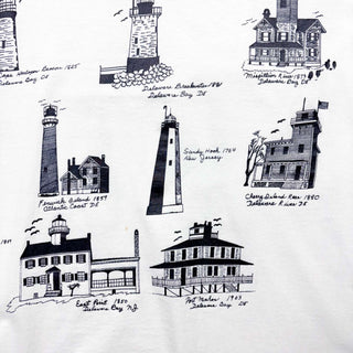 90's "made in USA" JERZEES 灯台 オールオーバー プリントTシャツ