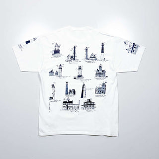 90's "made in USA" JERZEES 灯台 オールオーバー プリントTシャツ