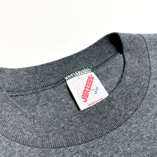 90's "made in USA" JERZEES 発泡プリントTシャツ