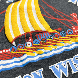 90's "made in USA" JERZEES 発泡プリントTシャツ