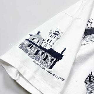 90's "made in USA" JERZEES 灯台 オールオーバー プリントTシャツ