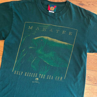 90's "made in USA" JOSTENS SPORTWEAR マナティー プリント Tシャツ