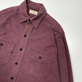 ～90's "made in USA" L.L.BEAN シャモア L/S シャツ