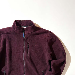 90's "made in USA" L.L.Bean ワインレッド フルジップ フリース ジャケット