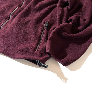 90's "made in USA" L.L.Bean ワインレッド フルジップ フリース ジャケット