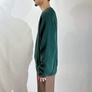 90's "made in USA" LANDS' END Vネック ドリフター ニット セーター