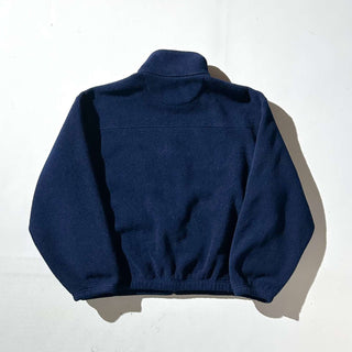 90's "made in USA" Lands' End ダークネイビー フルジップ フリース ジャケット