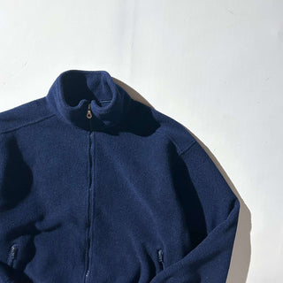 90's "made in USA" Lands' End ダークネイビー フルジップ フリース ジャケット