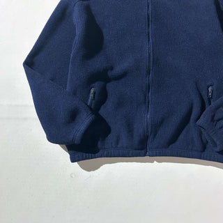 90's "made in USA" Lands' End ダークネイビー フルジップ フリース ジャケット