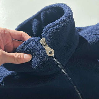 90's "made in USA" Lands' End ダークネイビー フルジップ フリース ジャケット