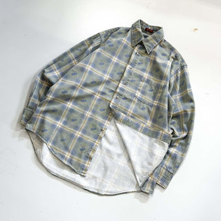 90's "made in USA" ORVIS 総柄 レギュラー L/Sシャツ