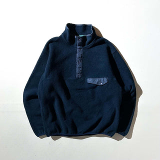 90's "made in USA" Patagonia ダークネイビー スナップT フリース プルオーバー ジャケット