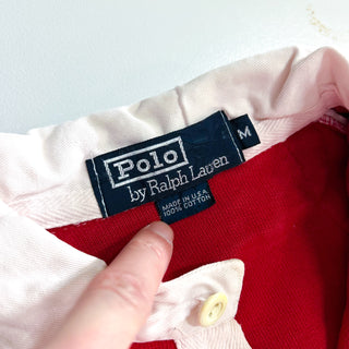 90's "made in USA" RALPH LAUREN ワンポイント ラガーシャツ