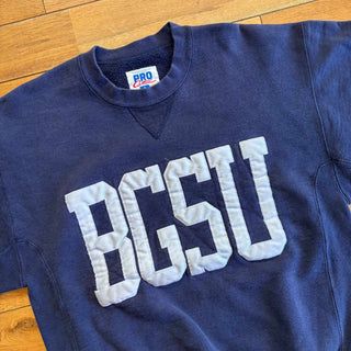 90's "made in USA" RUSSELL PRO COTTON リバースウィーブタイプ ワッペン カレッジ スウェット シャツ