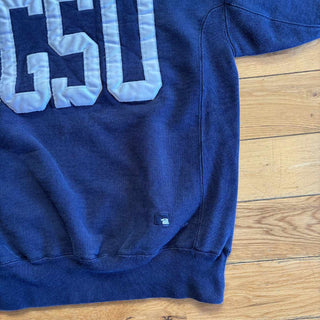 90's "made in USA" RUSSELL PRO COTTON リバースウィーブタイプ ワッペン カレッジ スウェット シャツ